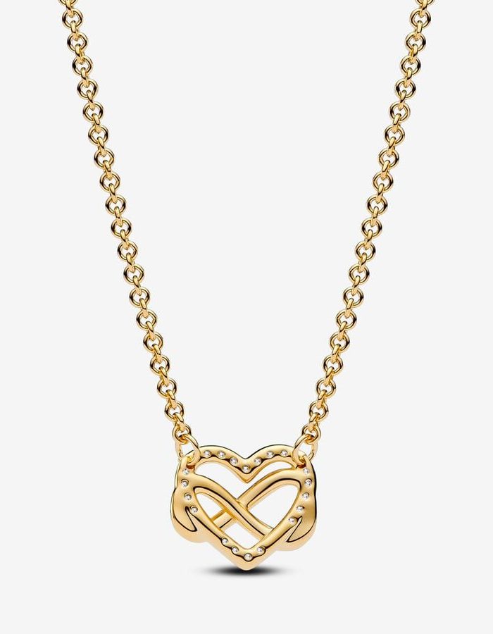 Sparkling Infinity Heart Necklace