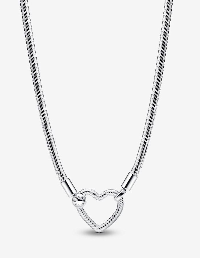 Heart Closure Snake Chain Necklace